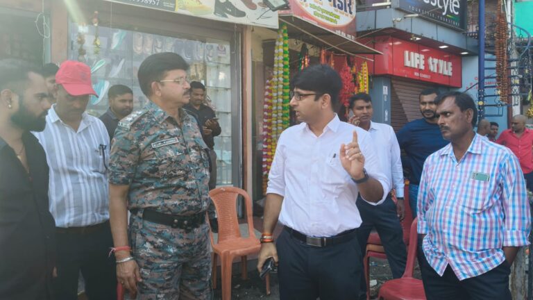 बरही चौक के सुंदरीकरण की तैयारी तेज, एनएचएआई पीडी और एसडीपीओ ने किया डिमार्केशन